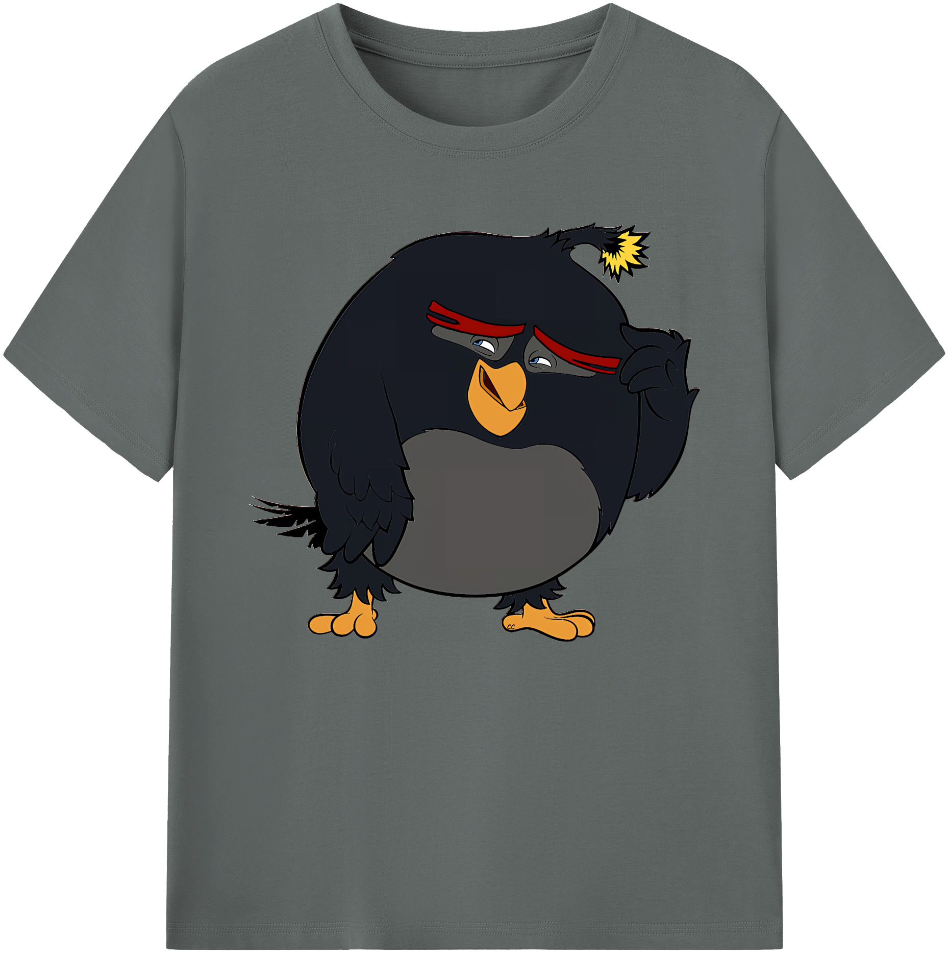 （画像用） Angry Birds アングリーバード 綿100％ メンズ半袖Tシャツ｜肌触りやわらか＆通気性